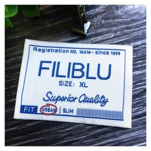 Brugerdefineret tøjetiket, håndlavet tekstilstofmark